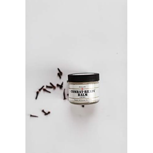 Combat Ready Skin Balm 2oz by Skincando ? All Natural - Intensive Moisturizer ? Skin Cream - Organic ingredients ? Apricot Kernel Oil ? Grapefruit Seed Extract ? Black Spruce - Black Tea Moisturizer
