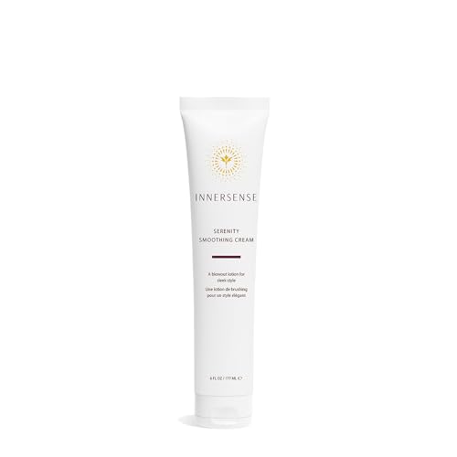 INNERSENSE Organic Serenity Smoothing Hair Cream 6oz - Nourishing, Frizz-Reducing
