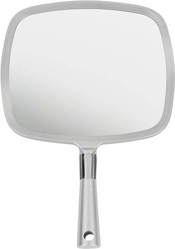 9" x 13" Professional Hand Mirror with Ergonomic Handle