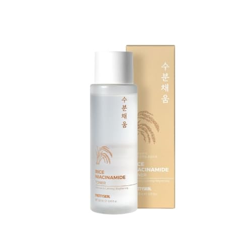 PRETTYSKIN Rice Extract Daily Facial Toner for Sensitive Skin with Niacinamide - Hydrating, Non-Sticky - Skin Tone & Texture Care, Moisture Balance, Soothing 8.45fl.oz (250ml) (Rice Niacinamide)