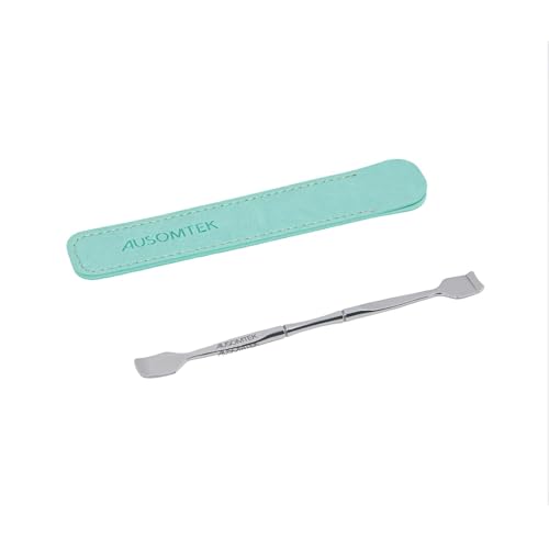 Blackhead Remover Tool, Pore Cleaner & Comedone Extractor Face Spatula, Professional Stainless Steel Whitehead & Pimple Extractor Tool for Facial Skin Care with Cyan PU Case