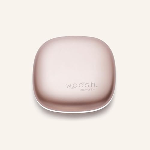 Woosh Beauty Fold Out Mirror | Travel Compact LED Light Mirror | 1x/10x Dual Magnification