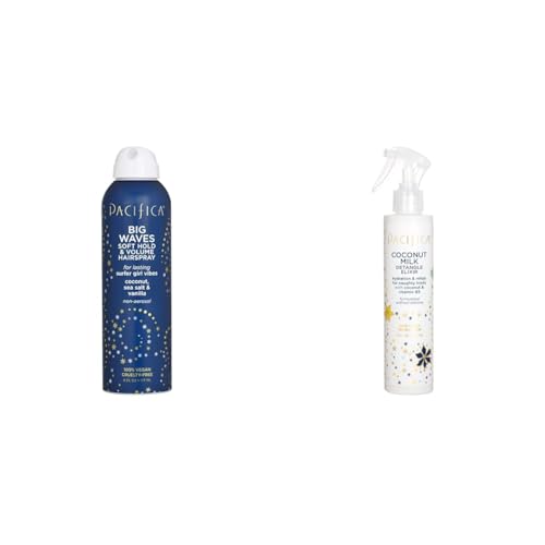 Pacifica Coconut Sea Salt Vanilla Hairspray & Detangle Spray Bundle