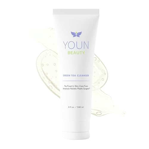 YOUN Beauty Green Tea Face Cleanser by Dr. Anthony Youn ? Paraben-Free, Hydrating Facial Cleanser with Aloe Vera, Chamomile & Cucumber Extracts ? Daily Face Wash for All Skin Types