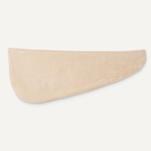 Quick Dry Microfiber Hair Towel Wraps - 2-Pack in Grey & Beige