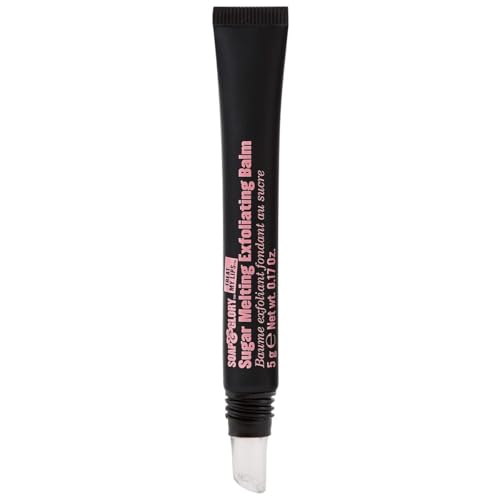Soap & Glory Treat My Lips Sugar Melting Exfoliating Balm - Vitamin E & Shea Butter Moisturizing Lip Scrub - Gentle Exfoliating Scrub + Hydrating Lip Balm (5 g)