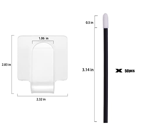 Makeup Mixing Palette Kit with Spatula & 50 Lip Applicators