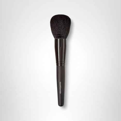 bareMinerals Supreme Finisher Makeup Powder Brush with Synthetic Fibers, For Applying Setting Powders, Highlighters + Bronzers, Vegan Blending Brush
