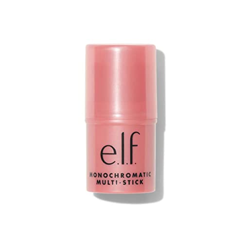 e.l.f. Monochromatic Multi Stick - Dazzling Peony Cream-to-Powder Blush, Lip & Eye Color - Vegan & Cruelty-Free