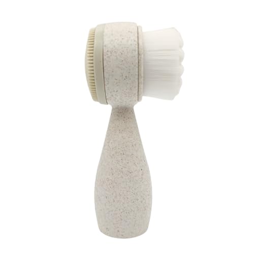 Lindo Eco Clean Dual-Sided Facial Cleansing Brush - Exfoliating Face Scrubber