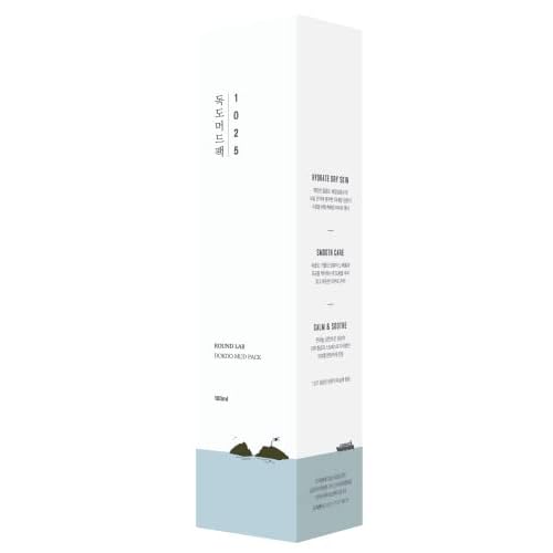 ROUND LAB 1025 Dokdo Mud Pack | Get rid of impurities, Exfoliating & moisturizing, Unscented natural formula, Solution for clogged pores and excess sebum (3.38fl.oz)