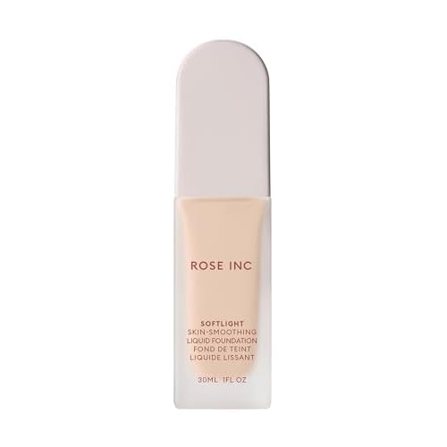 Rose Inc Women's Softlight Skin-Smoothing Liquid Foundation, 4W Light Warm, 1 oz / 30 ml