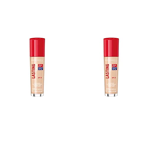 Rimmel Lasting Finish 25HR Foundation, 600 Coconut (Pack of 3)