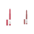 MAYBELLINE Super Stay Ink Crayon Matte Longwear Lipstick Makeup, 145 Break The Ceiling & Change Is Good Rose Pink Lip Crayon