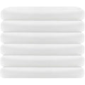 Linteum Textile Twin Long Flat Sheet ? 66x115 in, 250 Thread Count Polycotton, Soft & Durable White Top Sheet, Wrinkle-Resistant, Ideal for Dorm, Hotel, Spa & Hospital [6 Pack]