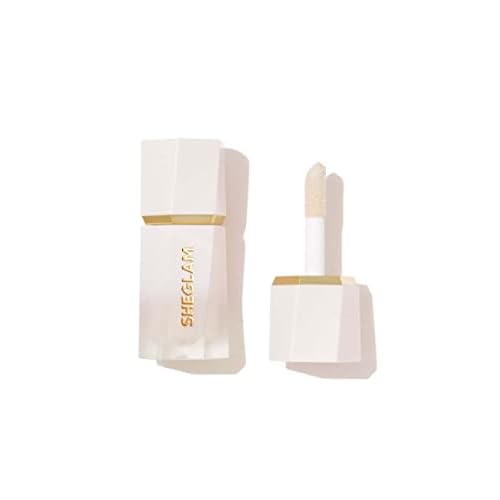 SHEGLAM Glow Bloom Liquid Waterproof Highlighter Long Lasting Cream Highlighter with Shimmer Dewy Finish - Vanilla Frost