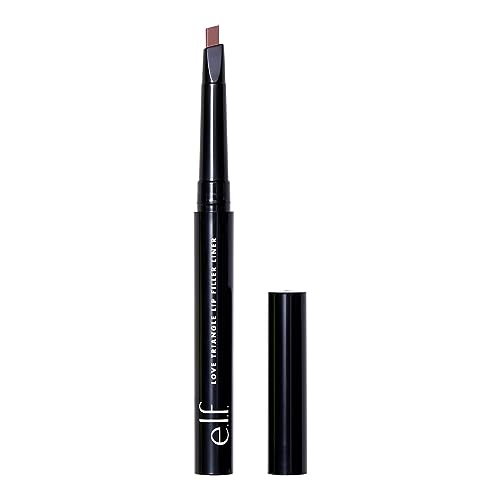 e.l.f. Love Triangle Lip Filler & Lip Liner - Mauve, 2-in-1, Long-Lasting, Vegan