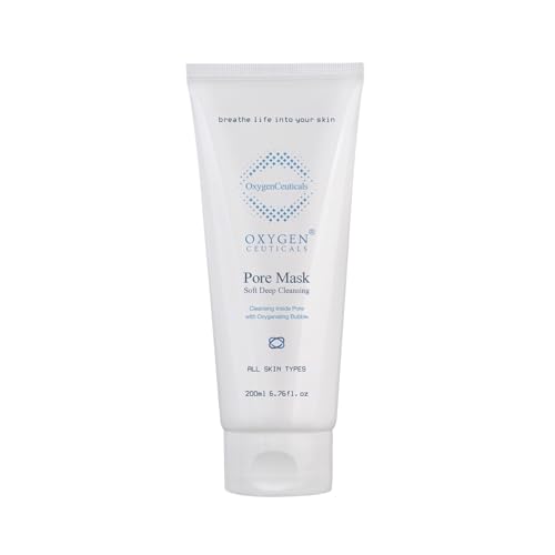 OxygenCeuticals Pore Mask ? Deep Cleansing Foaming Face Wash with Stearic Acid, Lavender Oil & Portulaca Extract, Helps Remove Impurities & Oil for Healthy-Looking Skin, 6.7 fl.oz (200ml)