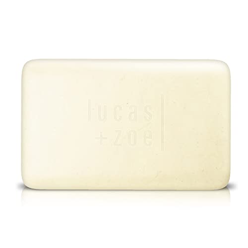 Lucas + Zoe Fresh Essence Antiseptic Bar Soap - 4 Ounce Moisturizing Body Soap Bar Made With Natural Ingredients Like Mediterranean Olive Oil, Coconut Oil, & Aegean Sea Salt - Made In Greece