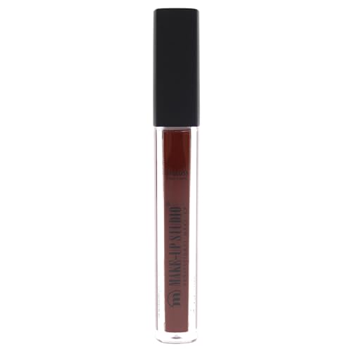 Make-Up Studio Amsterdam Lip Glaze - High Shine, Hydrating, Long-Lasting Maroon Lip Gloss - 0.13 Oz