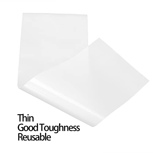 100 Pcs Transparent Hair Coloring & Perming Wrapping Sheets - Reusable ABS Hair Dye Paper