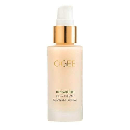 Ogee Silk Dream Facial Cleanser Cream - Certified Organic Daily Face Cleanser - Effectively Cleanses, Hydrates & Moisturizes with Bioactive Peptides - Travel Size (1 oz | 30mL)