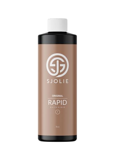 SJOLIE Rapid Spray Tan Solution - Ultra One Hour Express Tan - Olive Base | Sunless Tanner for a Fast Drying, Vegan-Friendly, Radiant Glow (8oz)