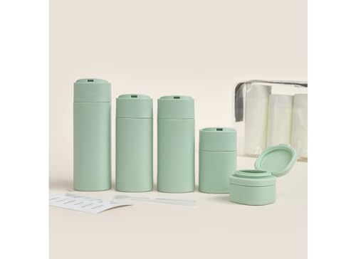 5 Pack TSA Approved Travel Bottles - Refillable BPA-Free Containers