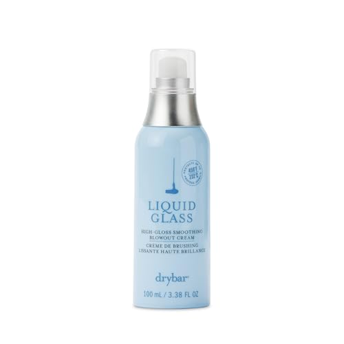 Drybar Liquid Glass High-Gloss Smoothing Blowout Cream | Reduces Frizz, Smooths Hair, Enhances Shine for a Healthier Appearance | Heat Protectant for Hair up to 450¡ÆF