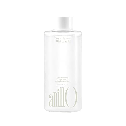 ANILLO Gardenia Veil Color Shield Ampoule Treatment ? Shine-Boosting Hair Mask for Color-Treated Hair ? Protein & Amino Acid Complex, Daily Use, Silicone-Free, 200 ml / 6.76 fl oz