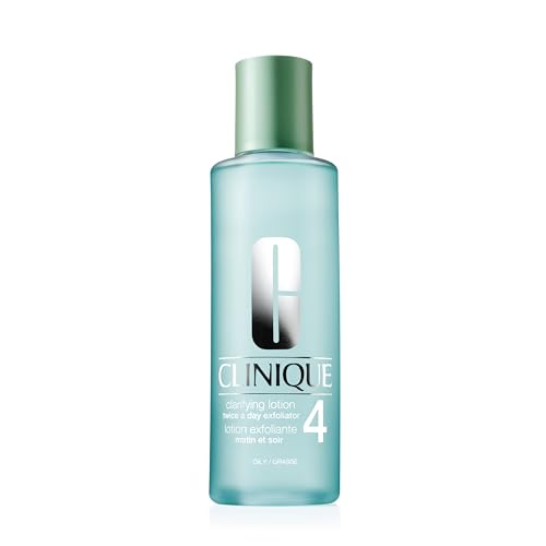Clinique 3-Step Clarifying Lotion Face Exfoliator 4 | Toner with Witch Hazel + Salicylic Acid | for Oily Skin Types