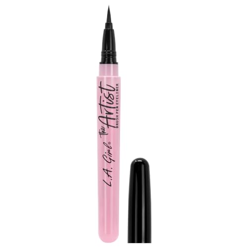 L.A. Girl Artist Brush Pen Eyeliner - Inky Black