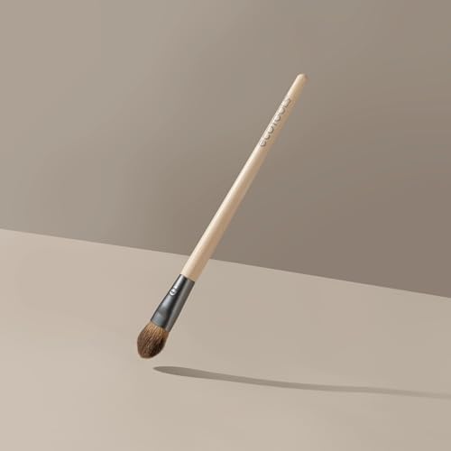 EcoTools All Over Eye Brush, Fluffy Eyeshadow Brush for Blending Lid & Crease Color, Soft Synthetic Bristles for Everyday Eye Makeup, Sustainable, Vegan & Cruelty-Free, 1 Count