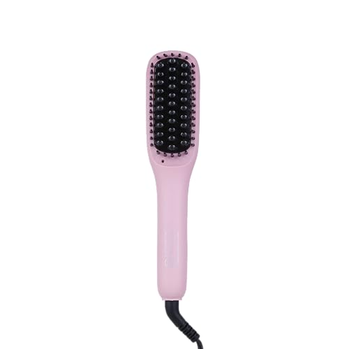 Juicy Couture - Heated Straightening Brush, Sleek & Smooth Hair in Minutes (Pink)
