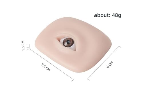 3D Silicone Fake Eyes Practice Board for Microblading & Lash Extensions