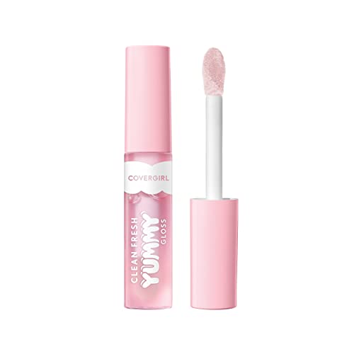 COVERGIRL Clean Fresh Yummy Lip Gloss, Sheer, Natural Scents, Vegan Formula - Let?¢æ¢âs Get Fizzical
