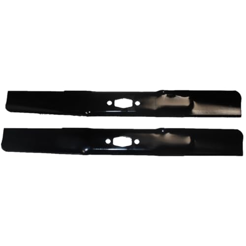 2Pk 742P05528 Blades Compatible with 42" Craftsman, Cub Cadet, MTD 742-05528, 742P05528, 742-05177, 742P05177 (Compatible with S Center Hole)