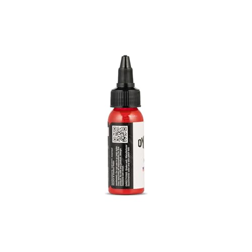 Dynamic Color Fire Red Professional Tattoo Ink - 1 oz Vegan Formula