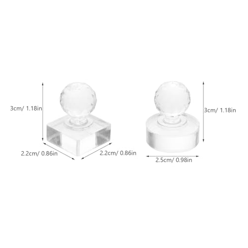 2pcs Eyeshadow Stamper Tool Kit Square Round Pressing Molds for Makeup Repair Eyeshadow Blush Brow Highlighter Portable User-friendly Design