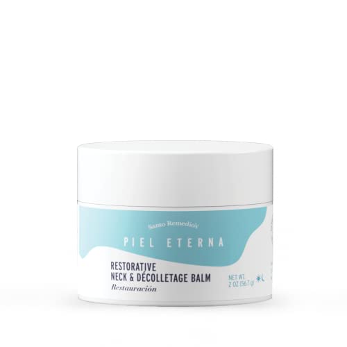 Santo Remedio, Piel Eterna, Restorative Neck & D?colletage Balm, Firming and Hydrating Cream, Helps Moisturize and Tighten the Skin, For All Skin Types, 2. Oz. 56.7 g