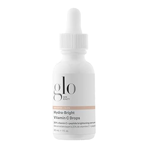 Glo Skin Beauty Hydra-Bright Vitamin C Drops - 20% Vitamin C + Peptide Brightening Serum - Formerly Daily Power C+ Serum