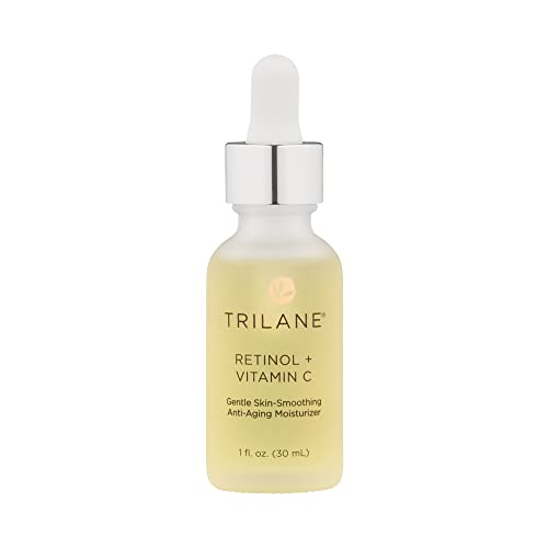 Trilane Retinol + Vitamin C with Squalane, Visibly Reduces the Signs of Aging for Softer, Smoother, More Radiant Skin with Zero Irritation, 1 fl. oz.