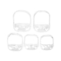 Beard Shaper, Versatile Beard Styling, Beard Template, Goatee Shaper, 5 Templates Included, Portable Design, 10 x 8.3 x 5.3 cm, Clear