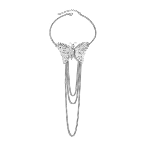 Xerling Boho Hollow Butterfly Upper Arm Bracelet with Tassel
