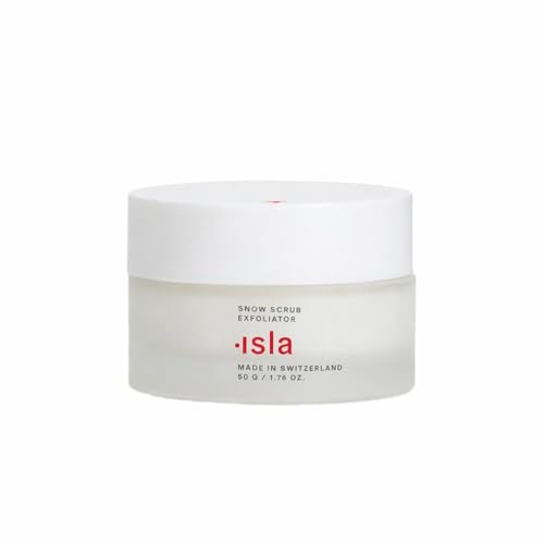 ISLA Snow Scrub Exfoliating Treatment, Smooths Texture, Unclogs Pores & Boosts Radiance, Hydrated Silica, Fruit Enzymes, Glycerin & Pink Slow Algae, Skin Barrier-Safe, 1.76 fl oz