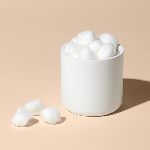 100 Count Pure Cotton Balls for Face Makeup Nail First Aid - Hypoallergenic, Cruelty-Free