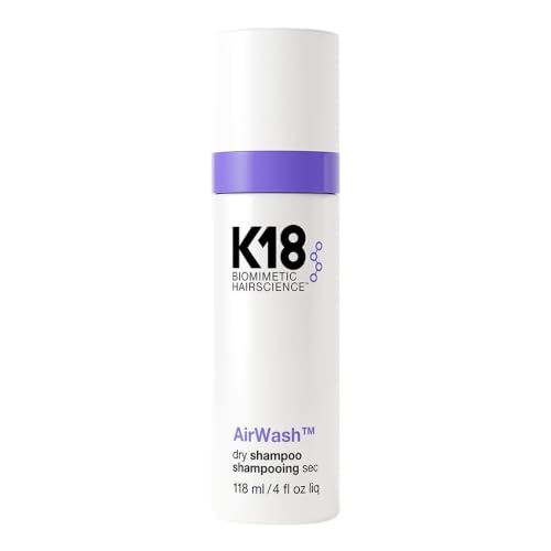K18 AirWash Non-Aerosol Dry Shampoo Spray 4 Fl Oz - Odor-Eliminating, Invisible Oil Control