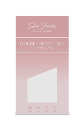 Double Sided Tape for Hair Extensions, Replacement Tape for Tape in Hair Extensions - 60 Tabs Pack