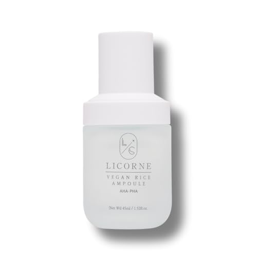 LICORNE Vegan Rice Hydrating Serum with AHA & PHA - 1.52 Fl Oz
