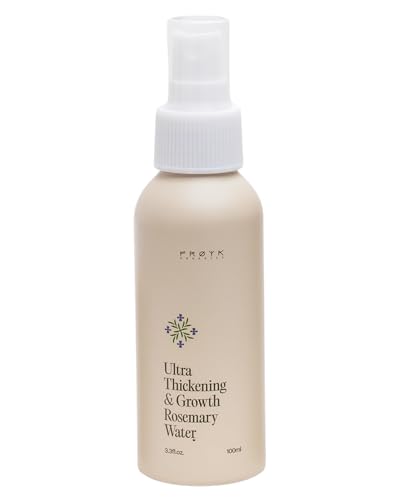 FRØYA Organic Rosemary Hair Mist - Thicken & Revitalize Hair, Hydrating Scalp Spray, 3.3 Fl oz